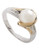 Fine Jewellery Sterling Silver, 14K Yellow Gold, Diamond And 7mm Pearl Ring - Gold/Silver - 7