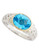 Fine Jewellery Sterling Silver, 14K Yellow Gold And Blue Topaz Ring - Topaz - 7