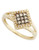 Fine Jewellery 10K White Gold, Black And White Diamond Ring - Diamond - 7