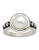 Honora Style Sterling Silver and Freshwater Pearl Ring - White - 7