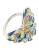 Town & Country Sterling Silver Mosaic Butterfly Ring - MULTI COLOURED - 7