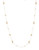 Expression Pearl Detail Necklace With Earring Set - Beige
