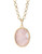 Alex Fraga 18K Gold Dipped Rose Quartz Necklace - Pink