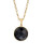 Alex Fraga 18K Gold Dipped Onyx Necklace - GOLD