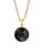 Alex Fraga 18K Gold Dipped Onyx Necklace - Gold