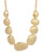 Kenneth Jay Lane Gold Pebble Necklace - Gold