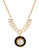 Gerard Yosca Winged Pendant Snake Chain Necklace - Gold