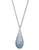 Swarovski Abstract Blue Pendant - Silver