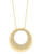 Swarovski Gold Tone Swarovski Crystal Pendant Necklace - Gold