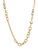 Gerard Yosca Long Mixed Link Necklace - Gold