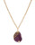 Kara Ross Large Amethyst Resin Pendant Necklace - Purple