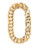 Nadri 18 Inch Hammered Texture Statement Necklace - Gold