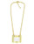 Rachel Zoe Custom Cut Crystal Necklace - Gold