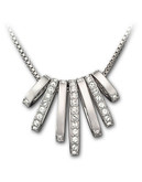 Swarovski Reversible Crystal Necklace - Silver