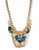Betsey Johnson Patina Flower Multi Chain Frontal Necklace - Assorted