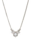 Carolee Dramatic Crystal Cluster Necklace - silver