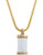 Rachel Zoe 32 Inch Long Custom Cut Crystal Pendant Necklace - Gold