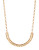 Kara Ross Goldtone Thin Tube Necklace - GOLD
