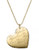 Michael Kors Gold Tone Mk Signature Heart Pendant Necklace - Gold