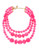 Kate Spade New York Give It A Swirl Triple Strand Statement - HOT PINK