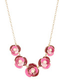Kate Spade New York Graduated Frontal Floral Necklace - Pink Multi