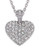 Swarovski Puff Pave Heart Pendant - Grey