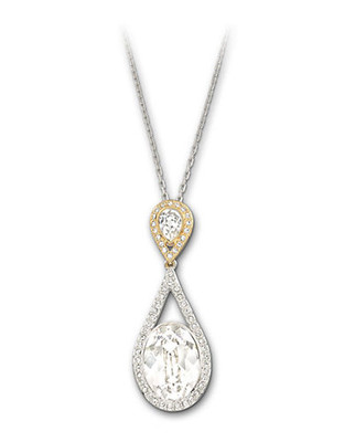 Swarovski Swinging  Pendant - Silver