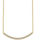 Crislu Round cut single drop necklace - Silver