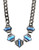 Vince Camuto Frontal Baguette Link Necklace - Blue