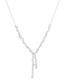 Nadri Cluster Crystal Y Necklace - Silver