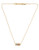 Michael Kors Gold Tone Barrel Pendant Necklace - Gold