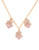 Kara Ross Necklace With Wrapped Resin Stones - Pink