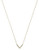 Michael Kors Gold Tone Clear Pave Delicate Arrow Pendant - Gold