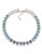 Carolee Gems and Tonic Oval Stone Collar Necklace Silver Tone Crystal Collar Necklace - Blue
