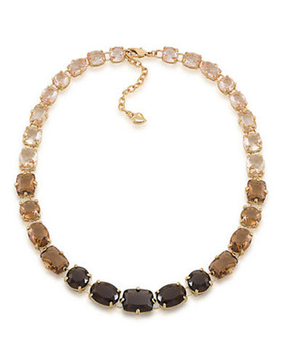Carolee Mimosa Collar Necklace Gold Tone Crystal Collar Necklace - Gold