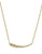 Michael Kors Gold Tone Horn Motif Delicate Necklace - Gold