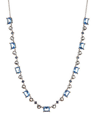 Carolee Coloured Stone Collar Necklace - blue