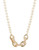Carolee Frontal Link Faux Pearl Necklace - white