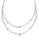 Nadri 54 Inch Cubic Zirconia Bezel Chain Necklace - SILVER