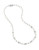 Nadri 6mm 16 inch Pearl Strand With Pave Crystal Ronds Necklace - WHITE