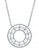 Crislu Vine and Lacey Platinum Plated Cubic Zirconia Single Strand Necklace - Silver