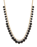 Kenneth Jay Lane Long Pearl Cable Necklace - Black