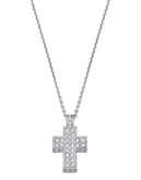 Swarovski Cross Pendant - Silver
