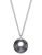 Swarovski Silver Tone Swarovski Crystal Pendant Necklace - Black