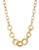Kenneth Jay Lane Graduated Hammered Chain Necklace - Gold