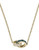 Michael Kors Gold Tone, Clear Pave And Montana Baguettes Link Charm Pendant Necklace - Gold