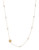 Michael Kors Goldtone Logo Charm Station Necklace - gold