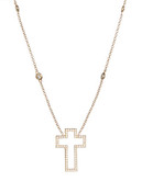 Crislu Gold Cross Necklace - Gold