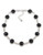 Carolee Deco Nights Octagon Station Necklace Silver Tone Crystal Collar Necklace - Black