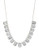 Carolee Geometric Faceted Faux Crystals Necklace - Silver